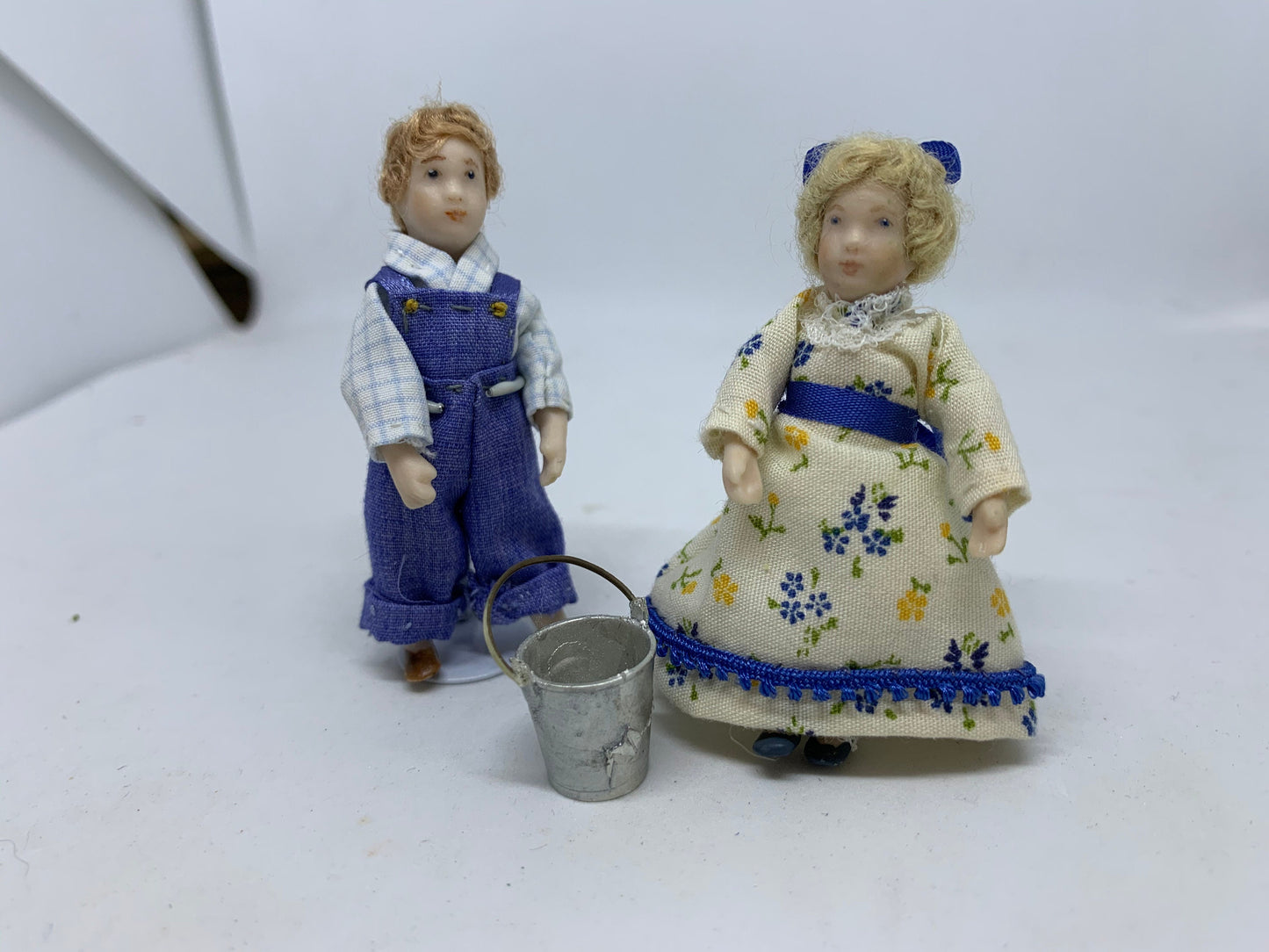 Dolls House Miniatures - Double 1/24th/ 1:24th / Half Inch Scale 6cm tall doll - Jack / Jill (1 x doll only)