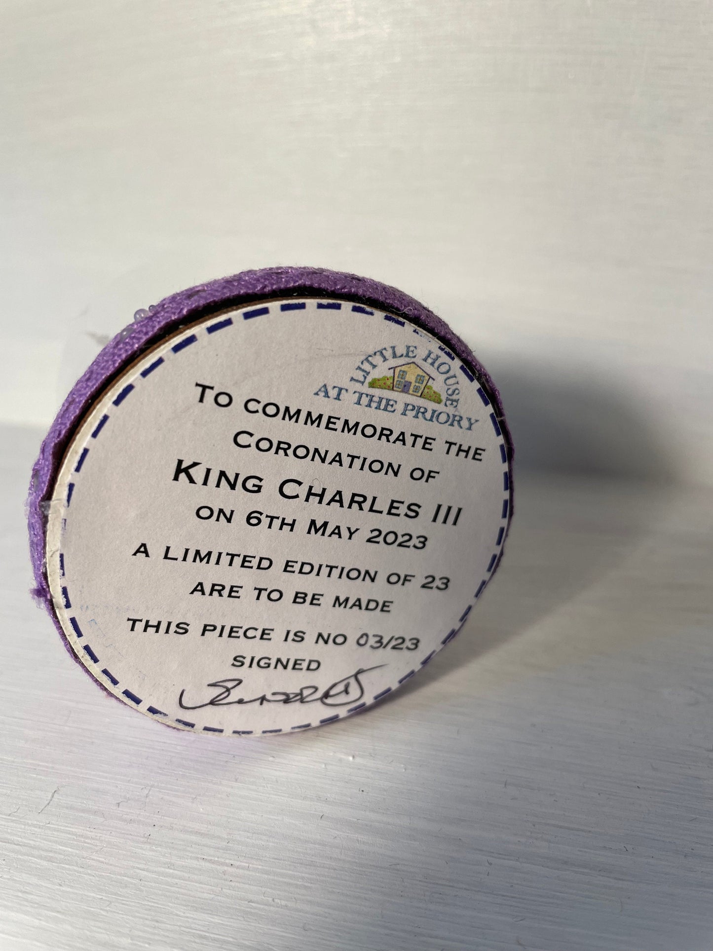 Commemorative Glass Dome - King Charles III coronation