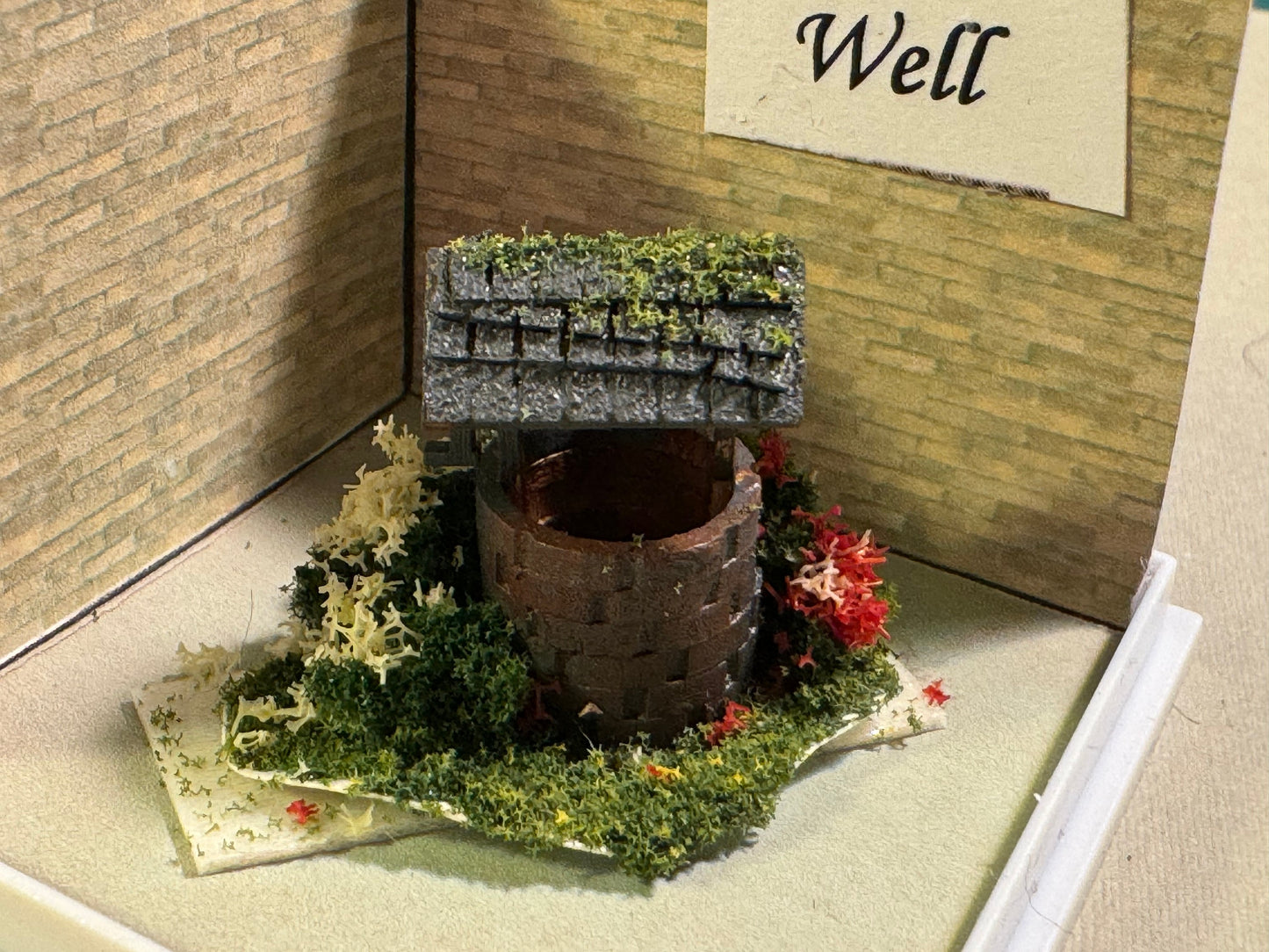 Dolls House Miniatures 1/144th / 1:144 / Micro / Dutch Scale Wishing Well