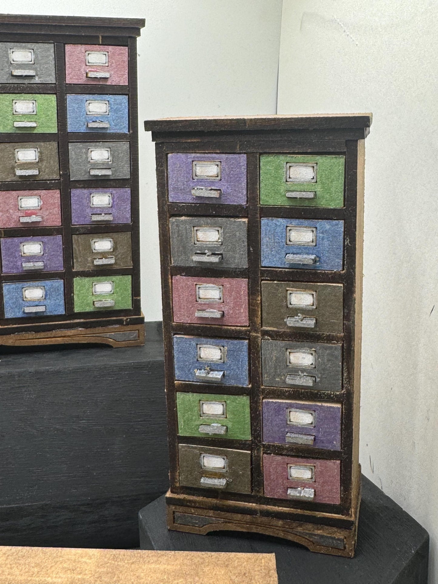 Dolls House Miniatures - 1/12 Apothecary drawers ( 4 variations)