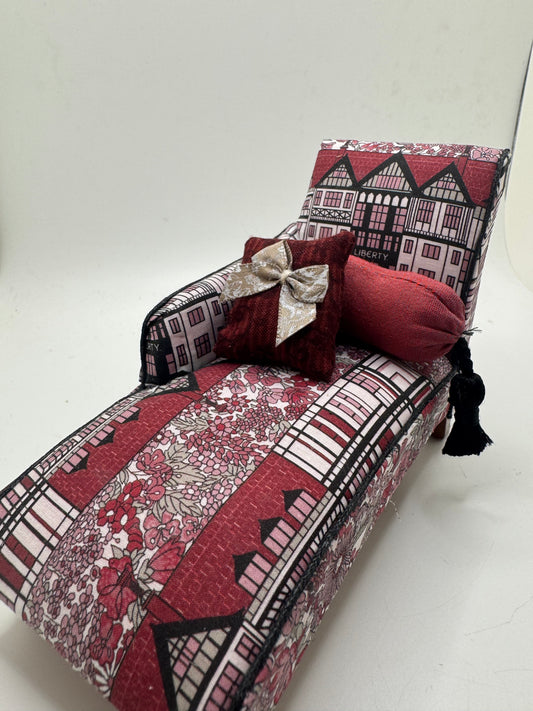 1/12 Chaise - Liberty Red fabric