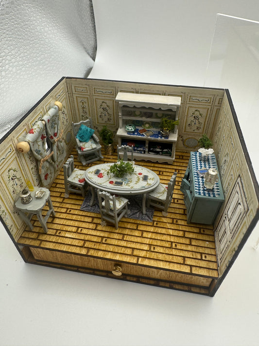 1/48th Room Box - Dining Room