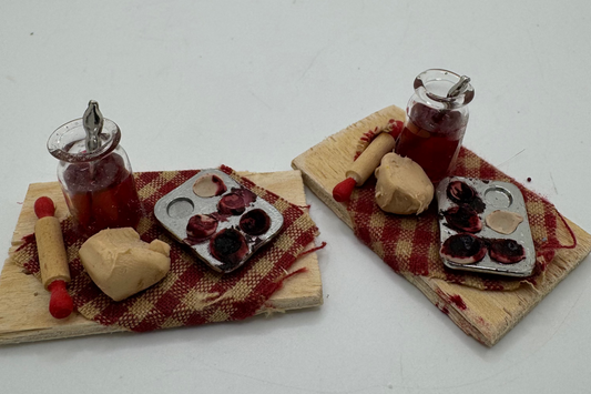 1/12th Jam Tarts  prep board