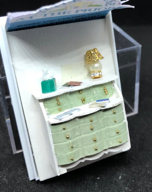 dolls house miniature - 1/48th scale ladies desk