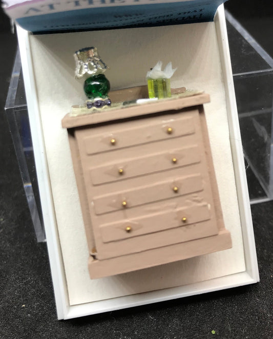 Dolls House Luxury Dressed 1/48th chest of drawers -