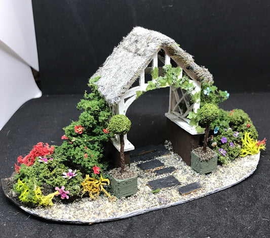 Dolls House Miniatures ( 1/48th - 1:48th - 1/4&quot; - Quarter Inch Scale )  Hand Made Arch for Front Doorway