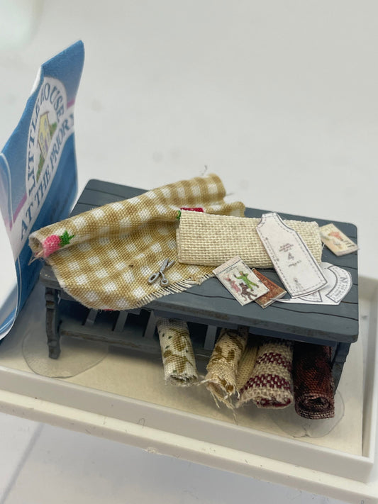 Dolls House  - Handmade   Haberdashery / Sewing Table