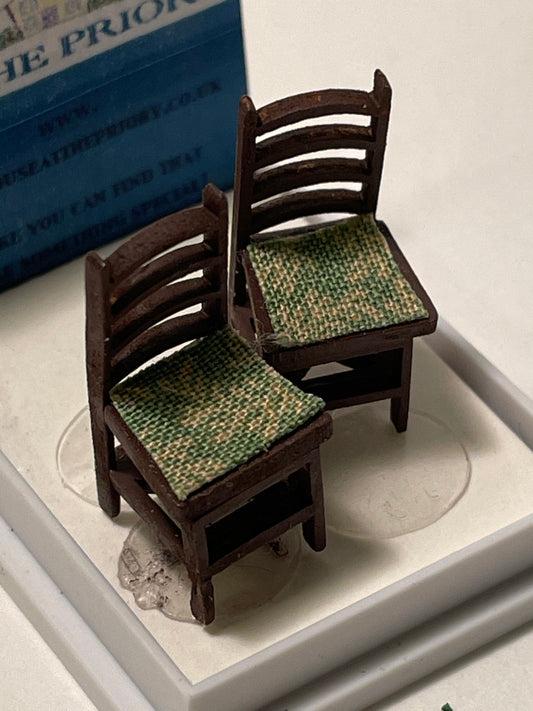 Dolls House 1/48th -s/2 chairs