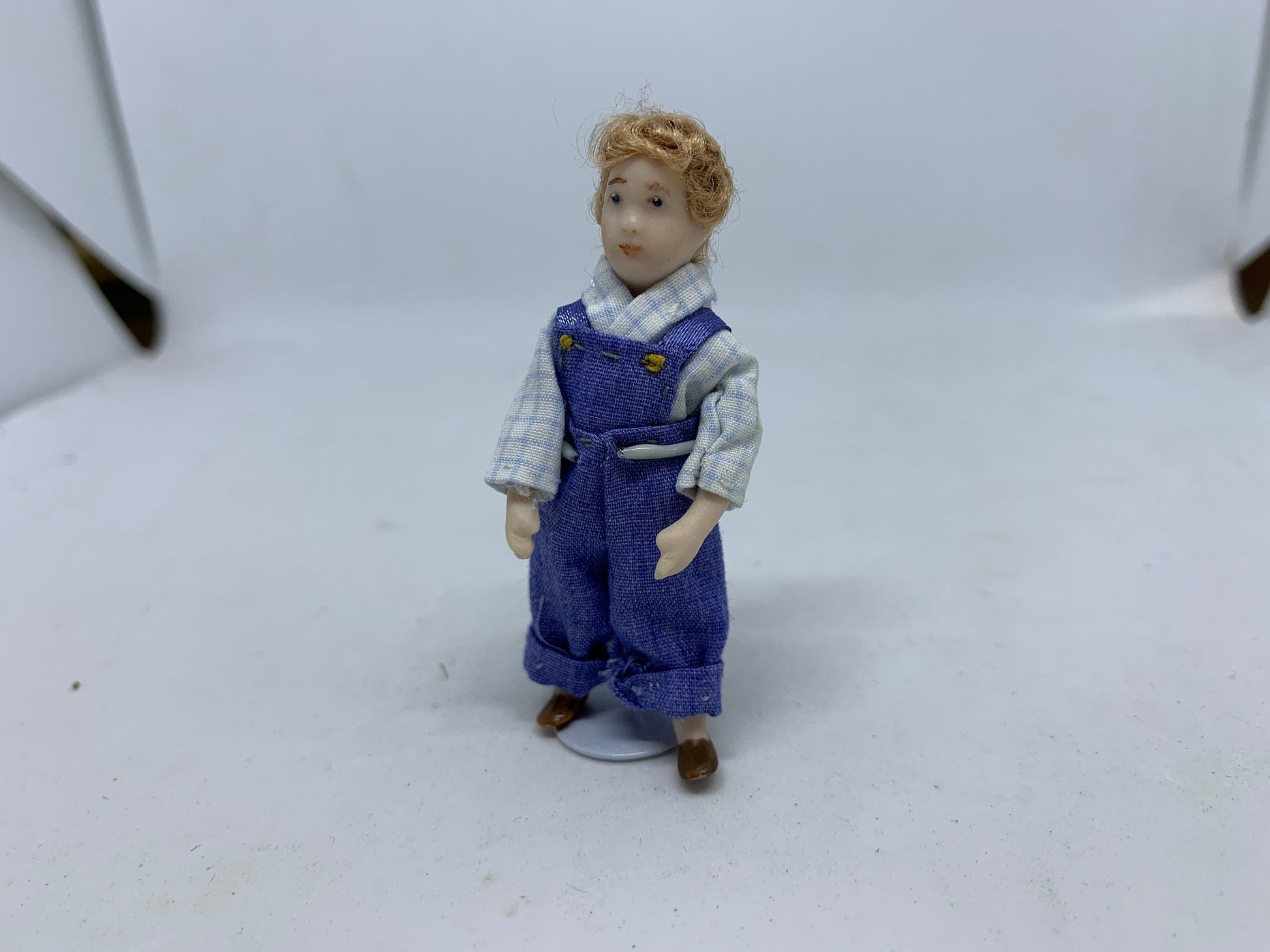 Dolls House Miniatures - Double 1/24th/ 1:24th / Half Inch Scale 6cm tall doll - Jack  / Jill (1 x doll only)