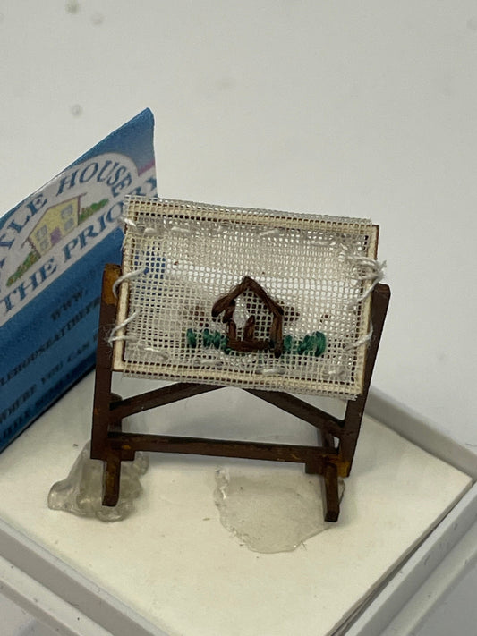 DOLLS HOUSE MINIATURES -1/48th Embroidery Frame