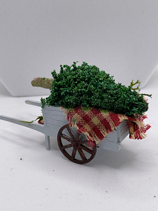 Dolls House Miniatures ( 1/48th - 1:48th - 1/4&quot; - Quarter Inch Scale )  Hand Made   - Tree Cart
