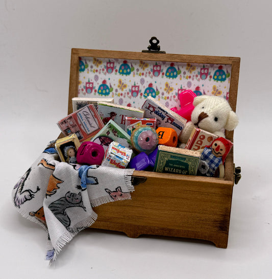 Dolls House Miniatures -  Toy Box