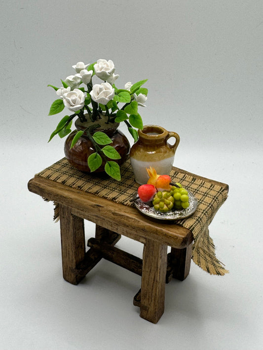 Dolls House Miniatures - Tudor Small Table