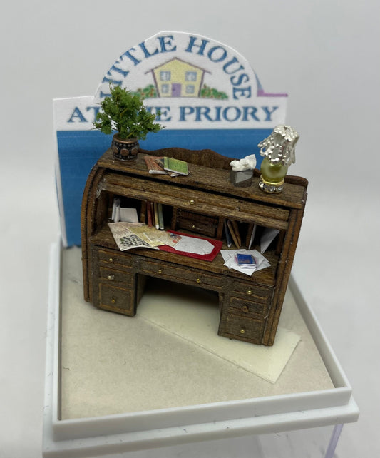 Dolls House   Dressed 1/48th Roll Top Desk