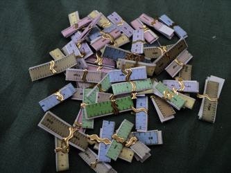 Dolls House Miniatures  - Tape Measures x4