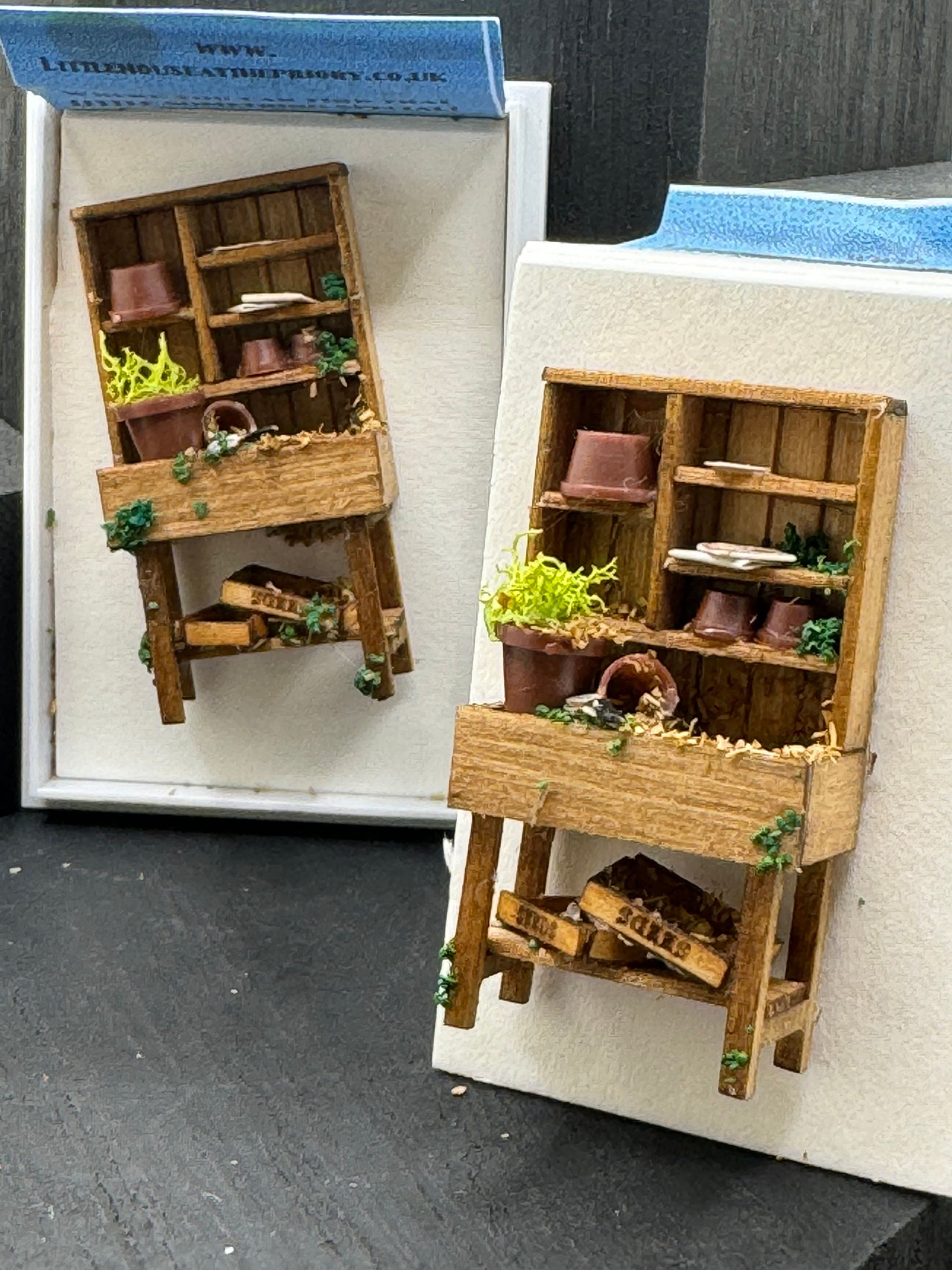 Dolls House Miniatures ( 1/48th - 1:48th - 1/4&quot; - Quarter Inch Scale )  - Potting Bench