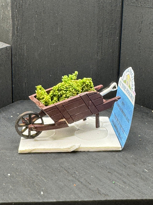 Dolls House Miniatures ( 1/48th - 1:48th - 1/4&quot; - Quarter Inch Scale )  - wheelbarrow