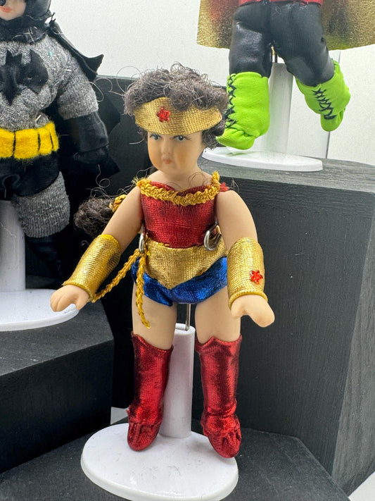 Dolls House Miniatures - 1/12th child dolls in Fancy Dress (Super Hero&#39;s) x1