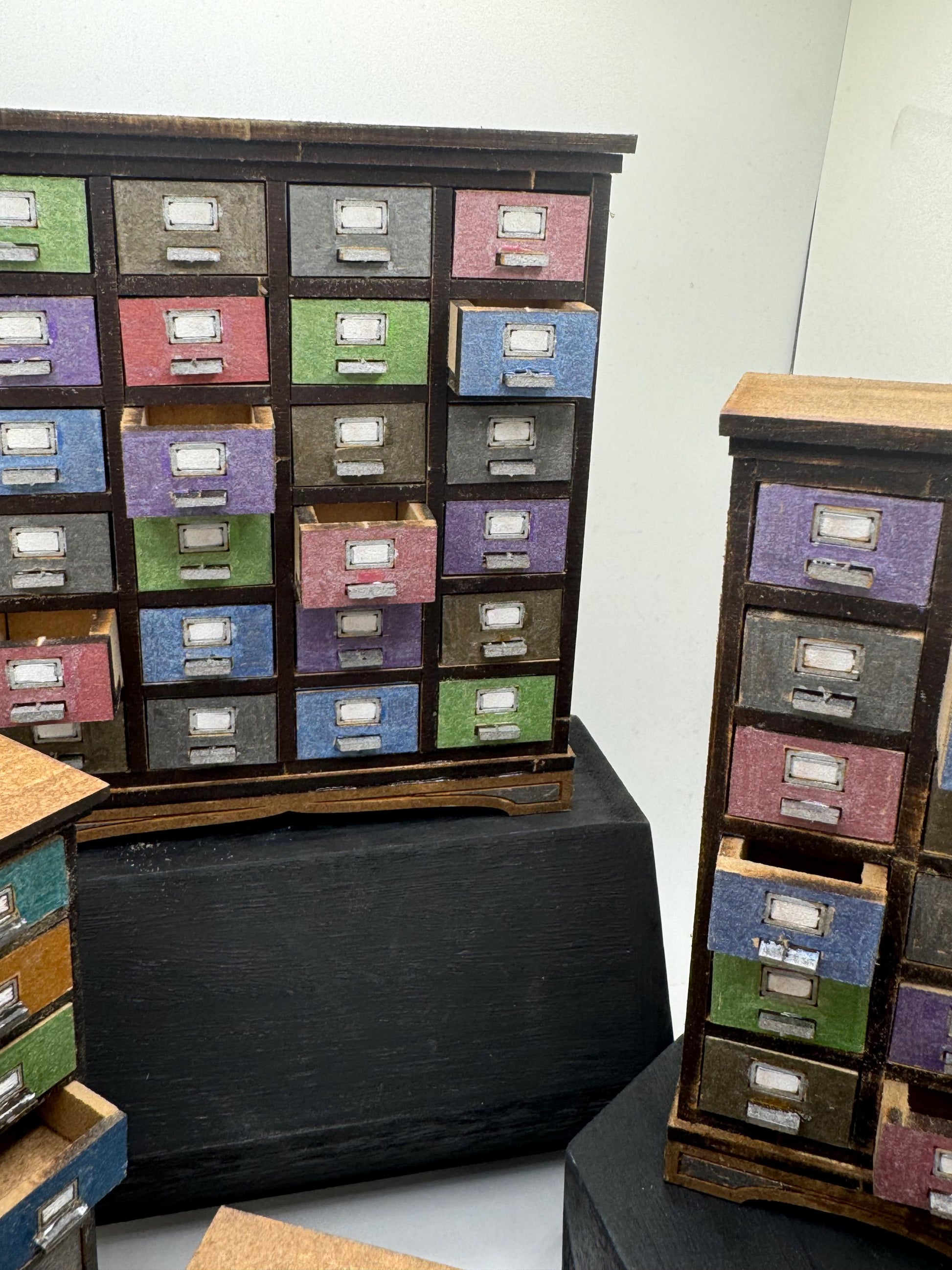 Dolls House Miniatures - 1/12 Apothecary drawers (  4 variations)