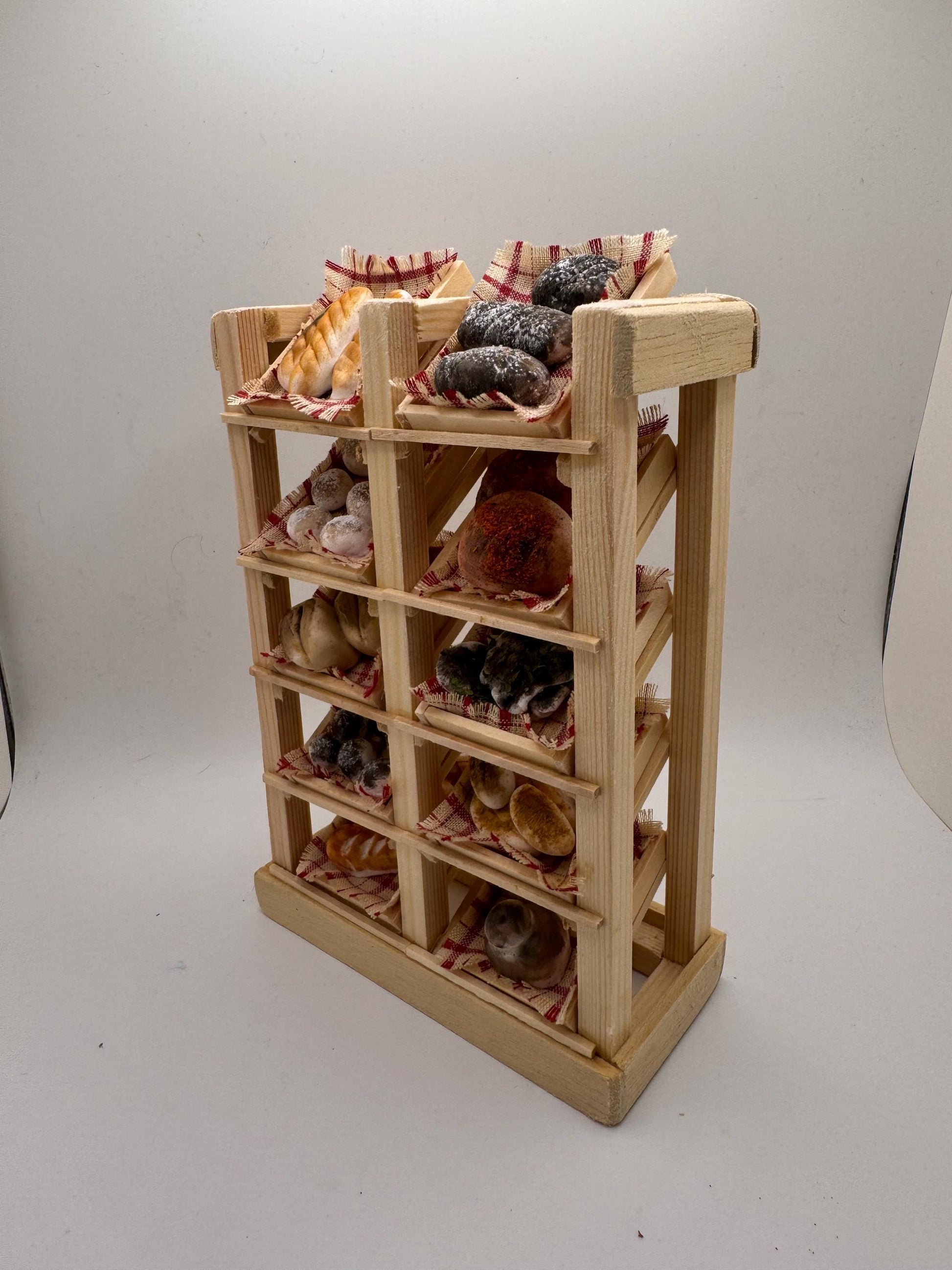 Dolls House Miniatures - Bread Rack Bakery Shelves - Double
