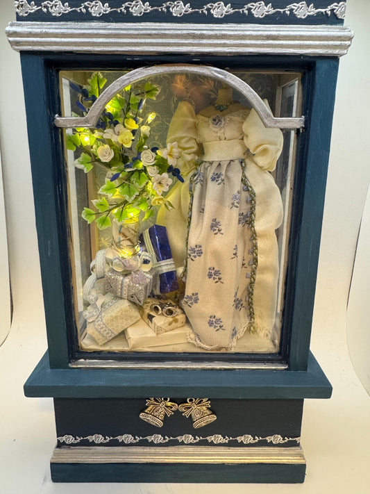 Dolls House Miniatures - Bridal / Dress Shop Display Window (can be stand alone display)