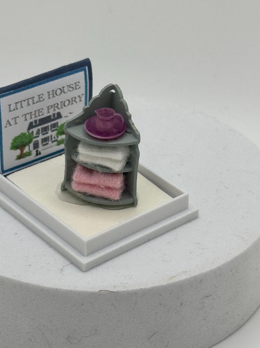 Dolls House 1/48th / 1:48 /Quarter Scale - corner washstand