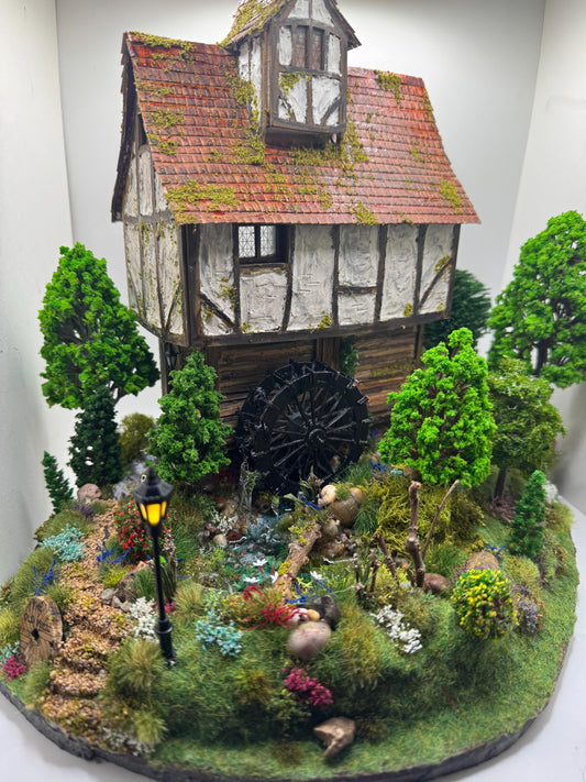 Dolls House Miniatures ( 1/48th - 1:48th - 1/4&quot; - Quarter Inch Scale ) The Old Mill - OOAK
